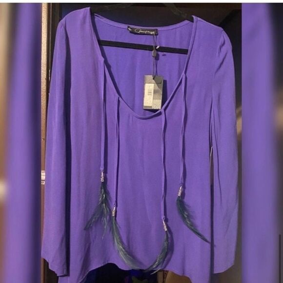 PJK, Flowy, Indigo, Oversized, Boho Dakota Tunic Blouse - Picture 5 of 16